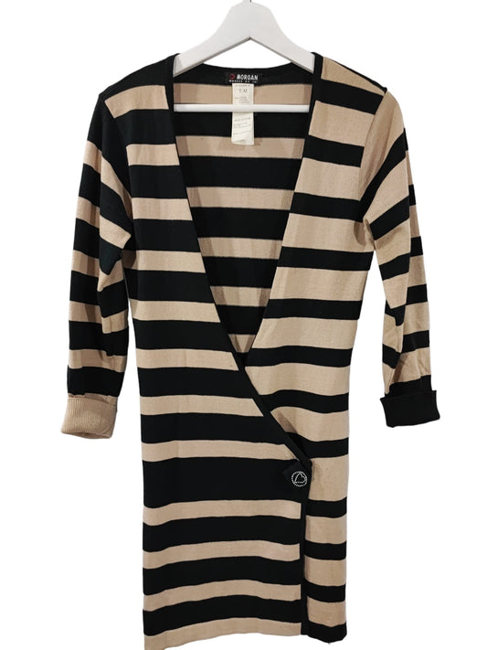 Cardigan Morgan noire beige