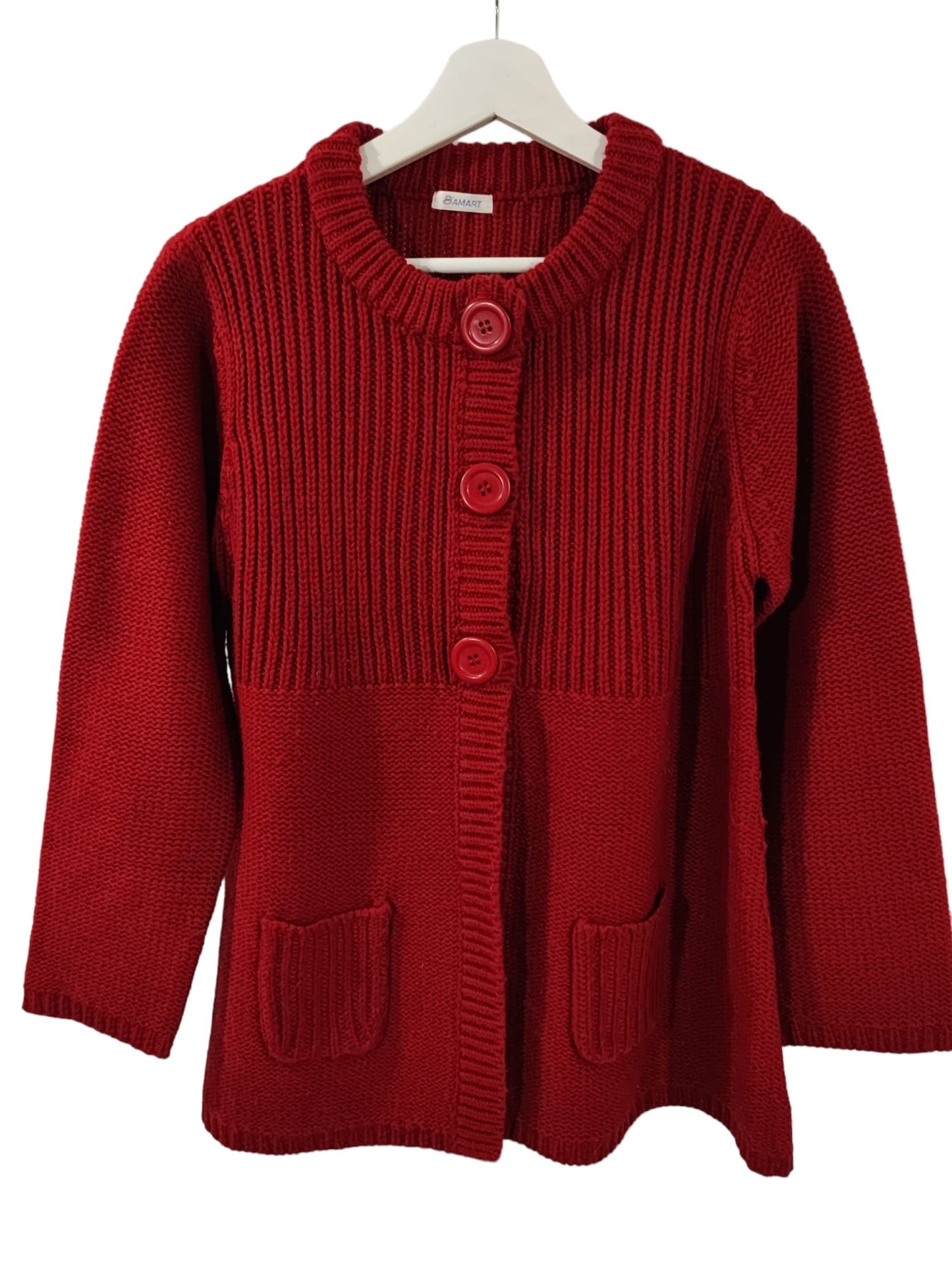 Cardigan Damart rouge