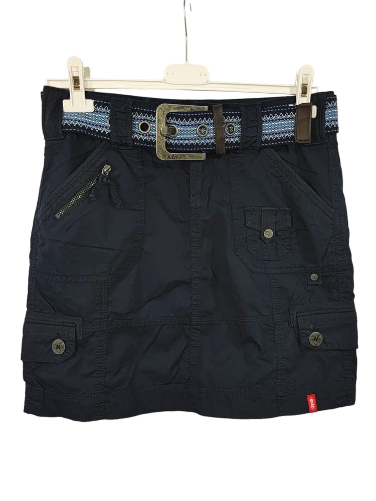 Jupe Esprit bleu marine – taille XS – seconde main femme – photo 3