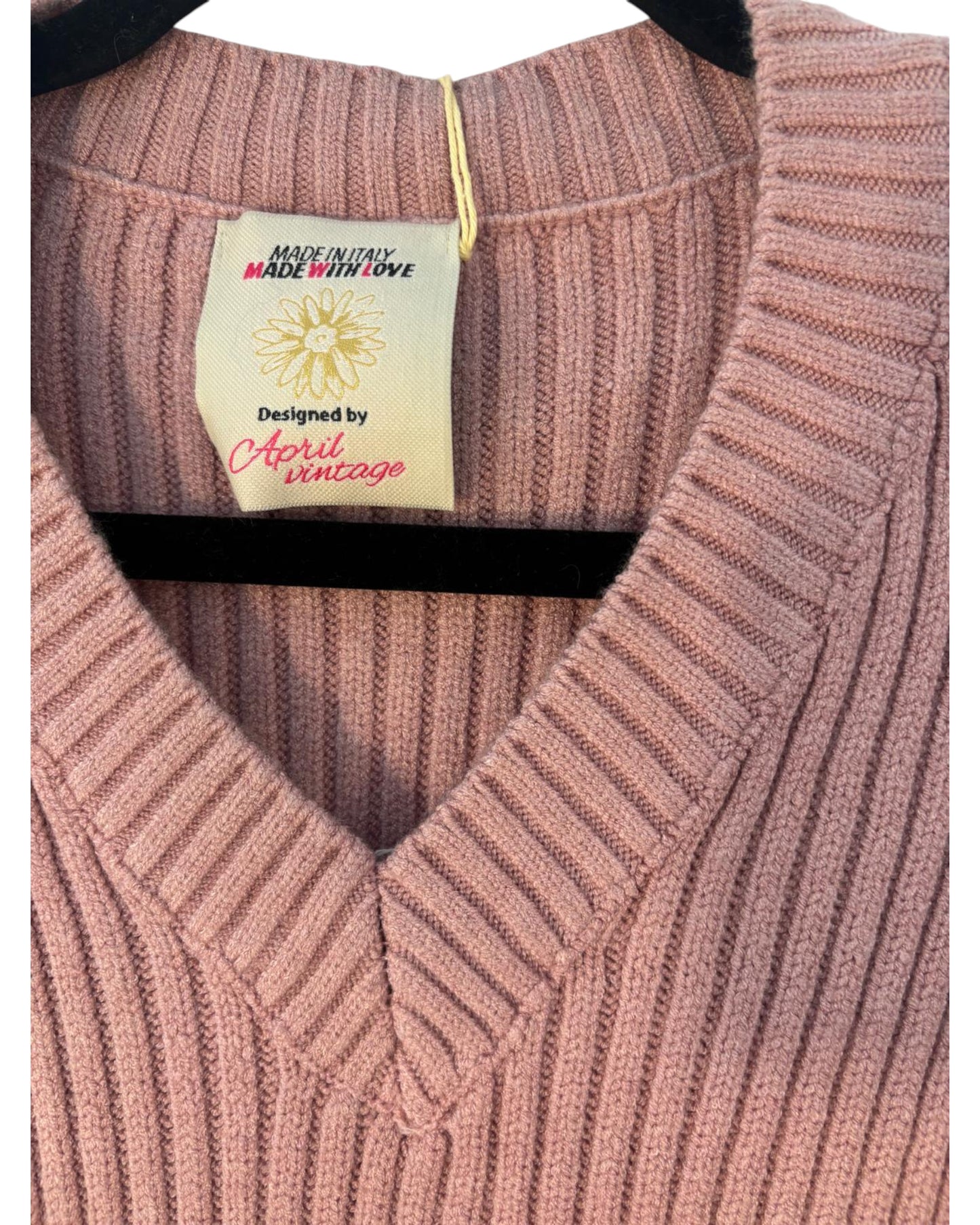 Pull col V marque Made in Italy