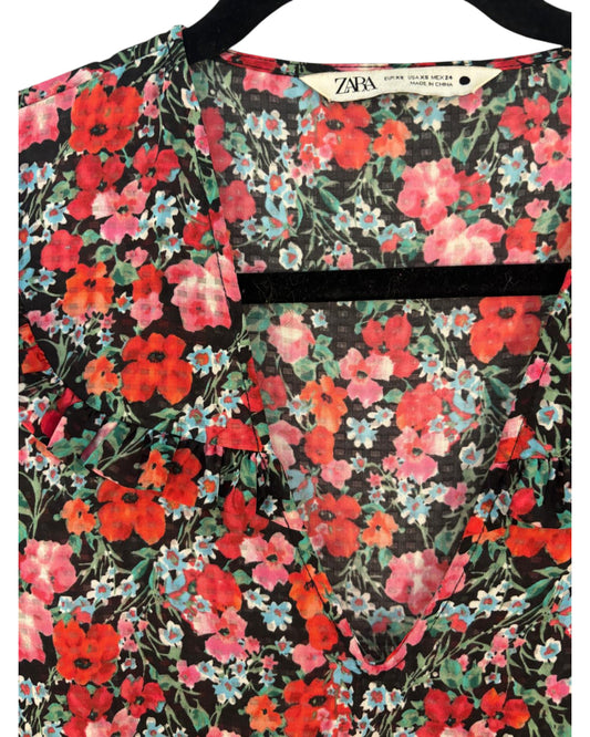 Robe fleurie marque Zara