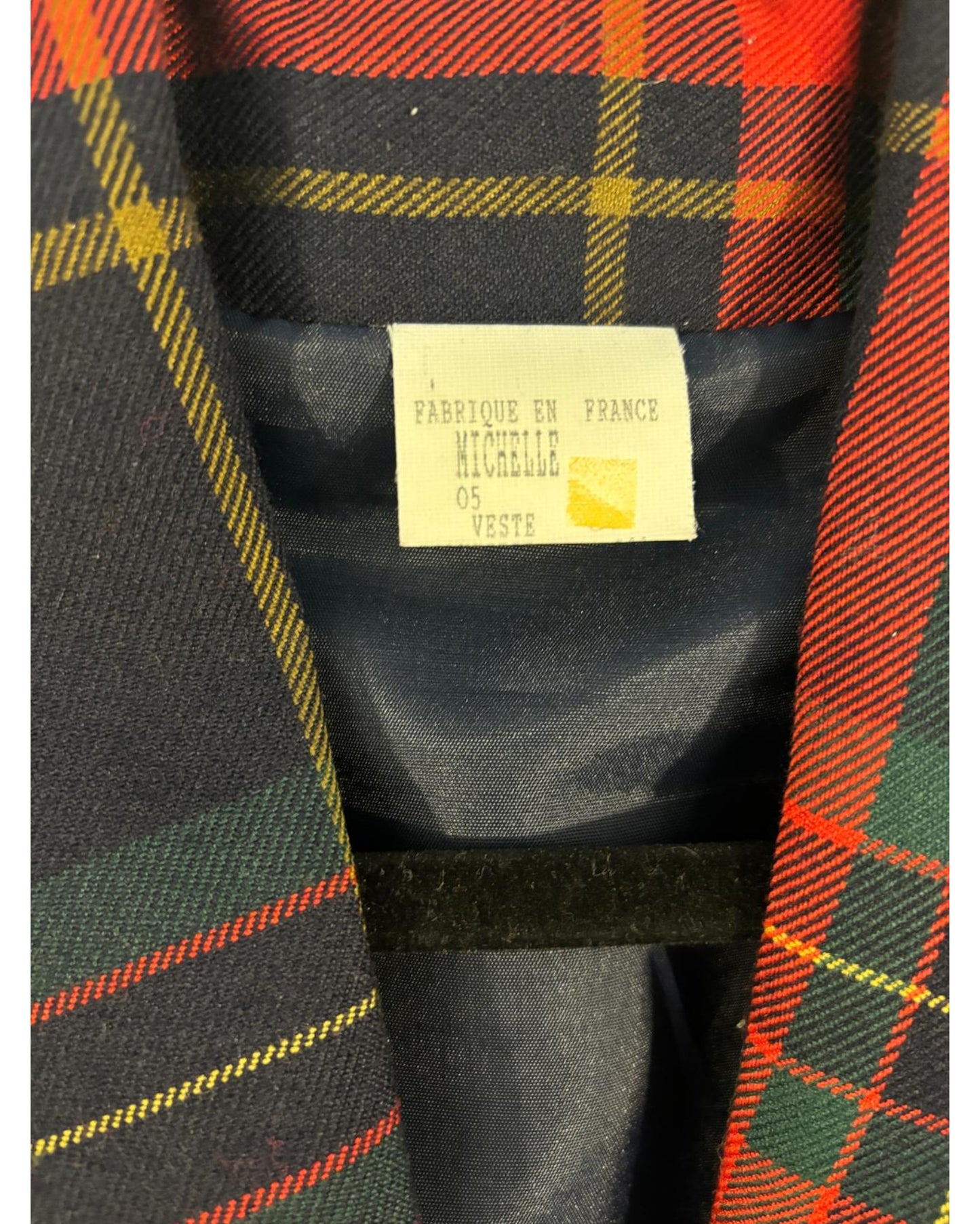 Veste damier vintage marque Michelle