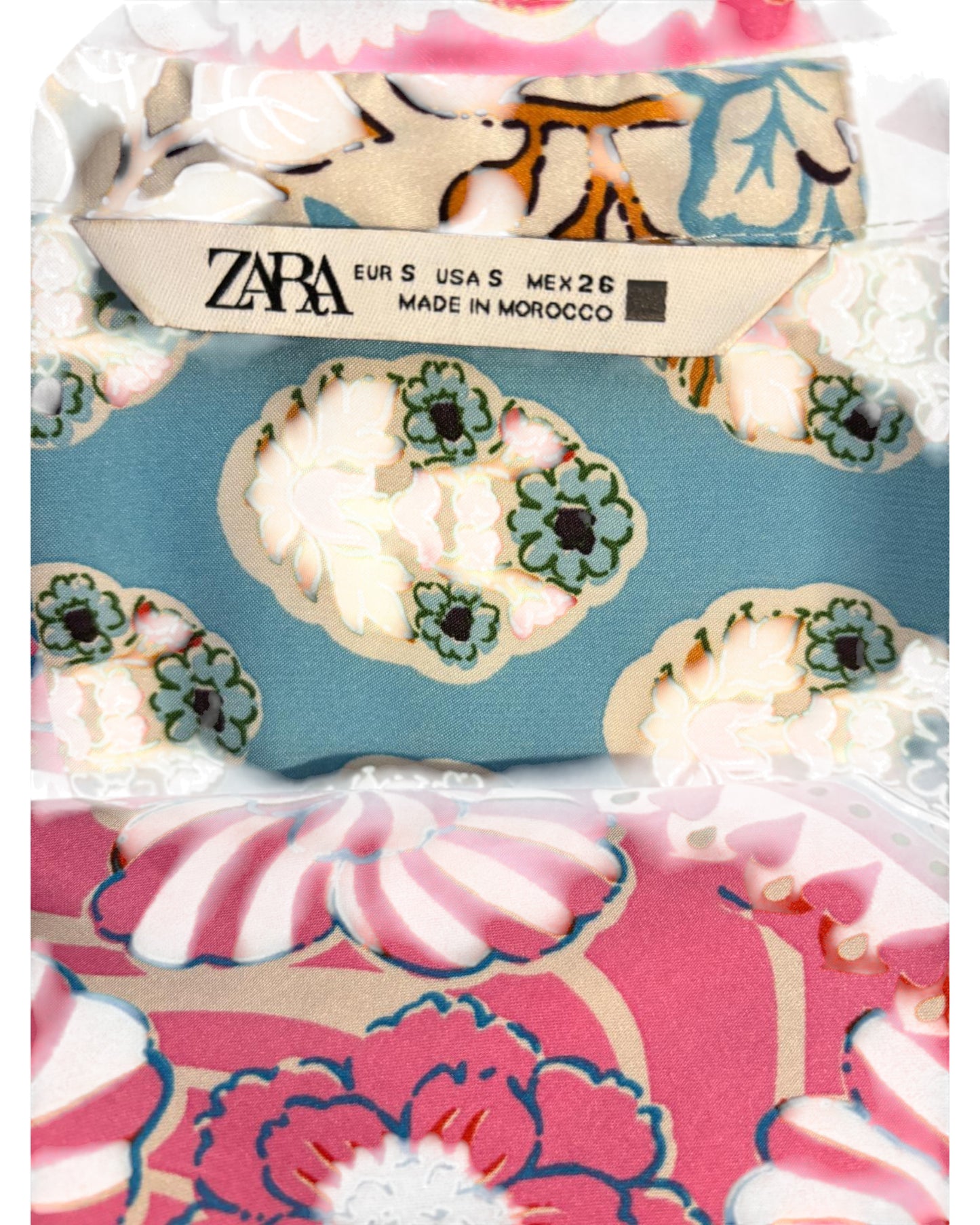 Chemise florale marque Zara