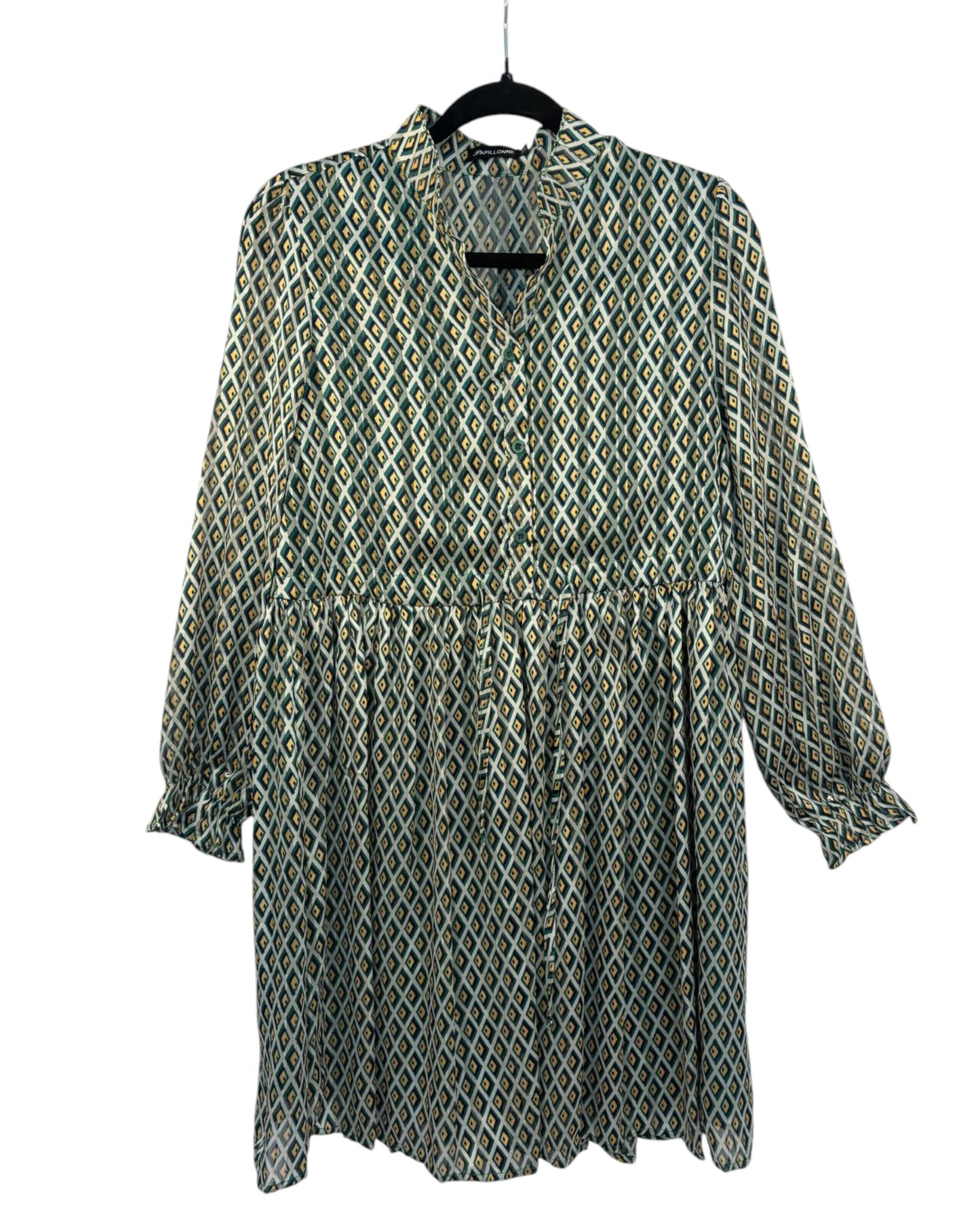 Robe courte imprimée Papillonne