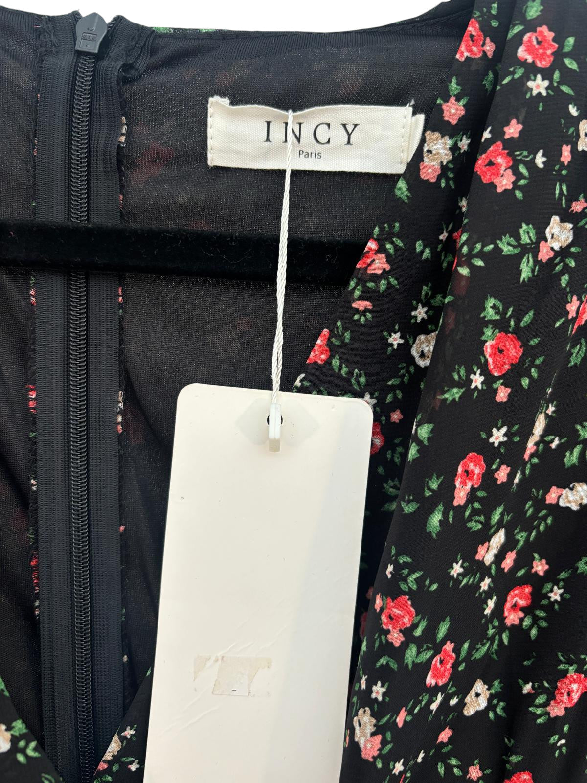 Robe col V imprimé floral