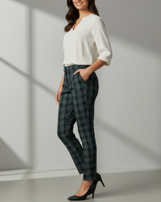 Pantalon carreaux Cache cache