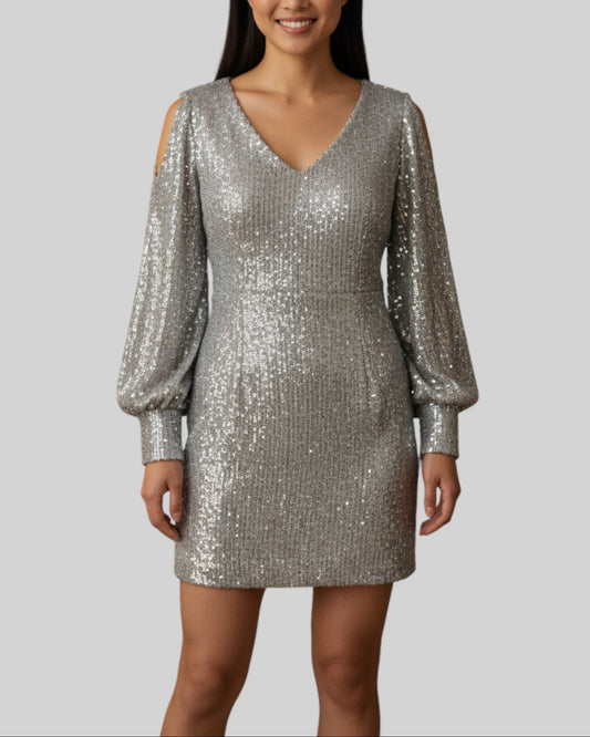 Robe cérémonoie à paillettes marque CBR