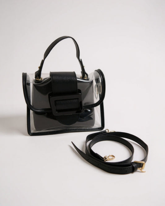 Sac tendance transparent 2 en 1 