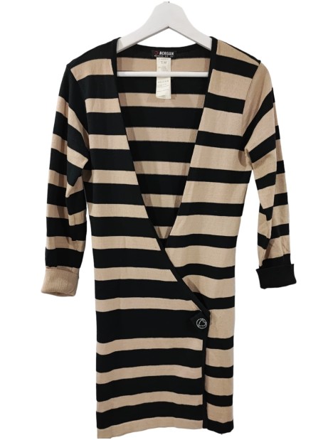 Cardigan Morgan noire beige