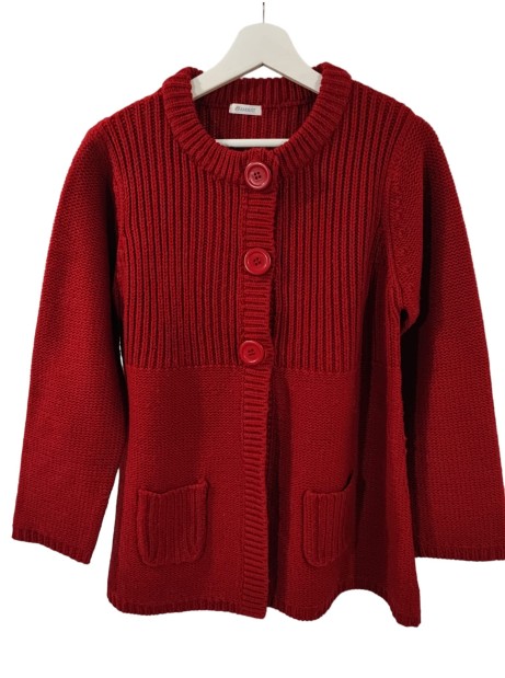 Cardigan Damart rouge
