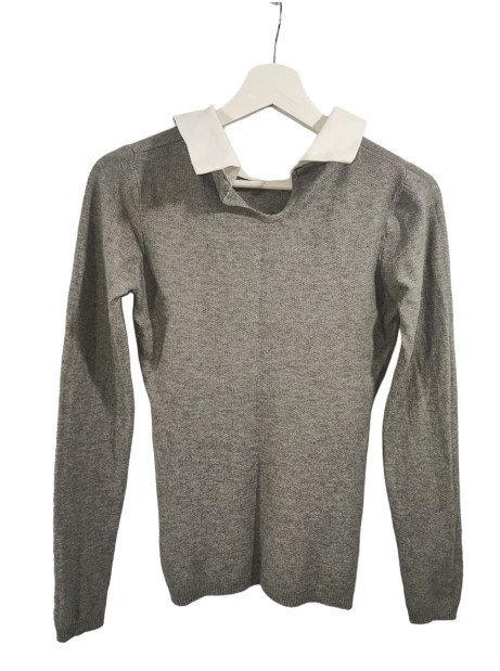 Pull chemise Gris