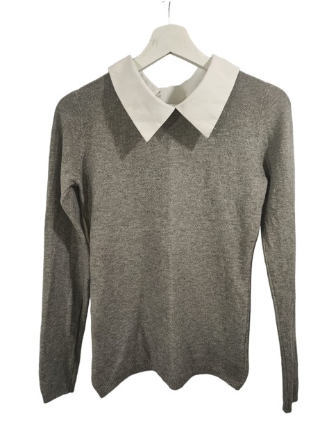 Pull chemise Gris