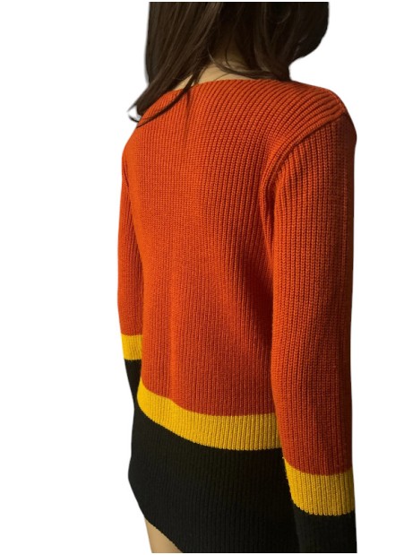 Pull Zamba noir corail