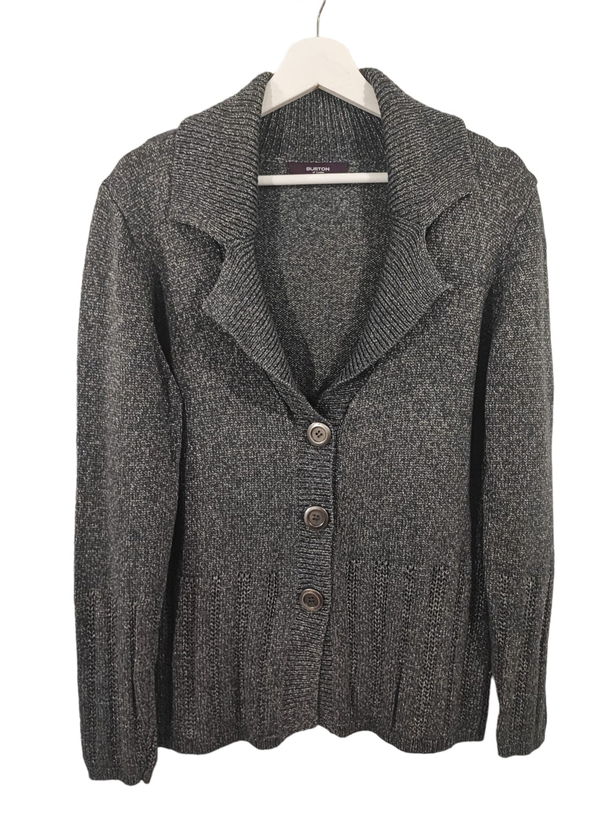 Pull gilet Burton bleu marine et noir – taille M – seconde main femme – photo 3