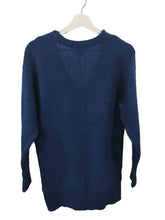 Pull façon brodé H&M bleu marine – taille XS/S – seconde main femme – photo 4
