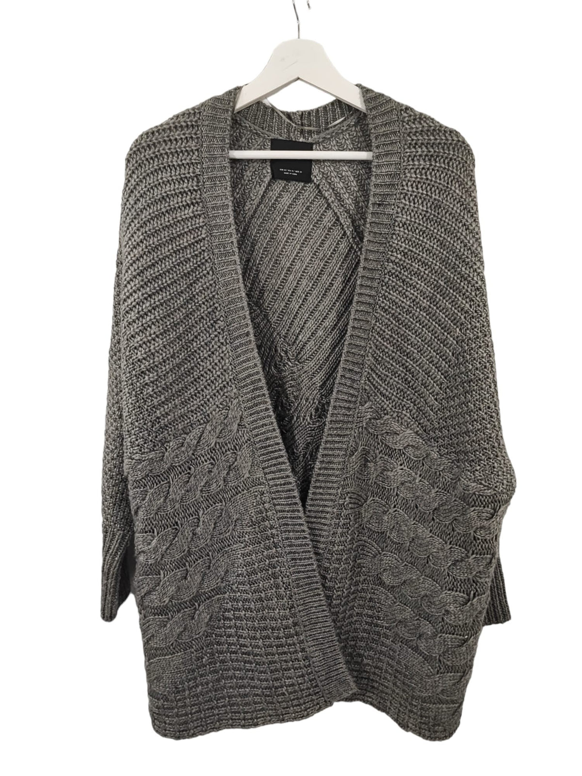 Cardigan Zara gris – taille M – seconde main femme – photo 2