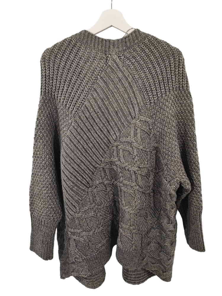 Cardigan Zara gris – taille M – seconde main femme – photo 3