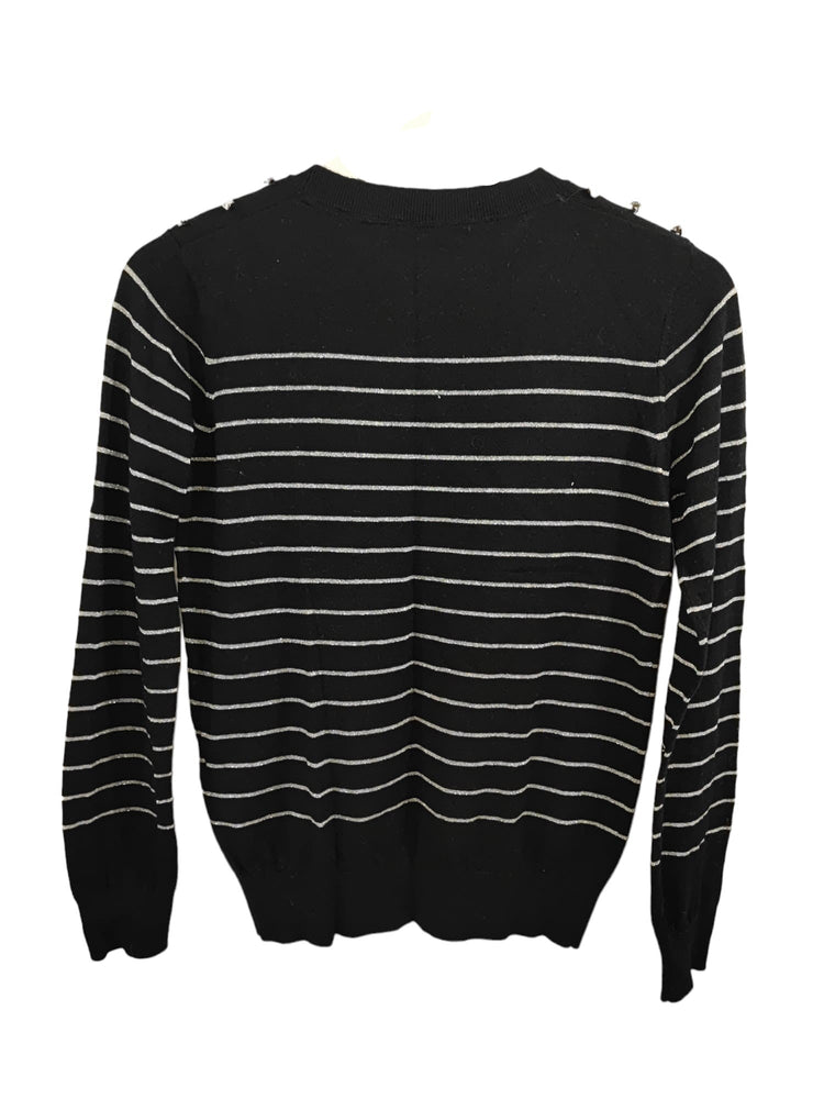 Pull Zapa noire et rayé – taille S – seconde main femme – photo 2
