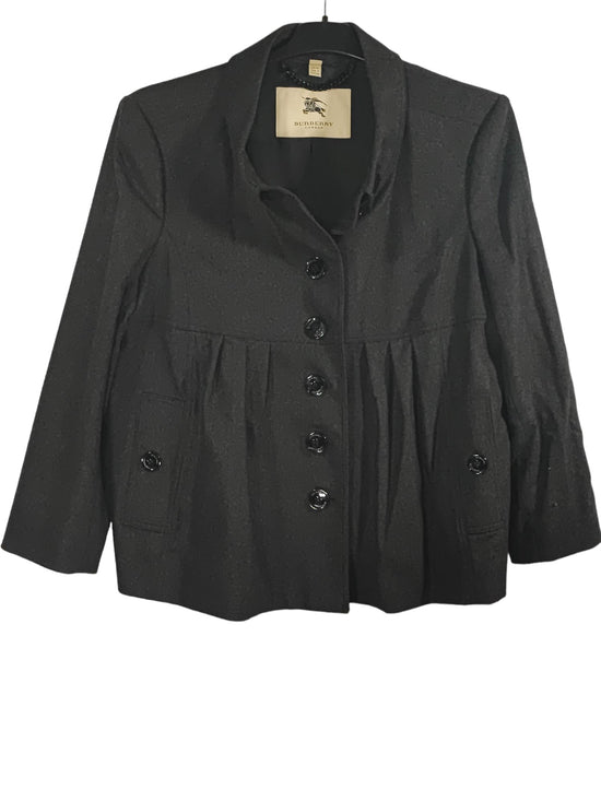 Veste Burberry noire – taille 38 – seconde main femme