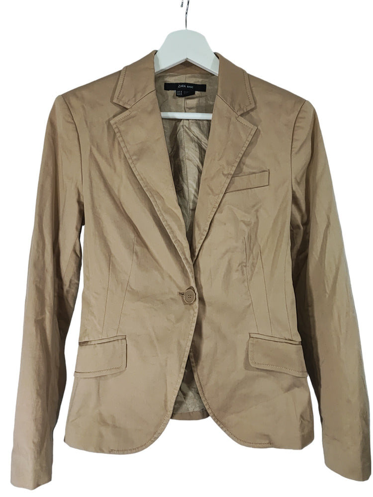 Blazer Zara beige – taille XS – seconde main femme