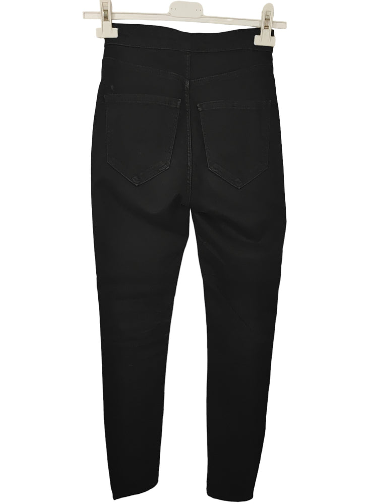 Jean skinny Zara noir et rouge – taille XS – seconde main femme – photo 3