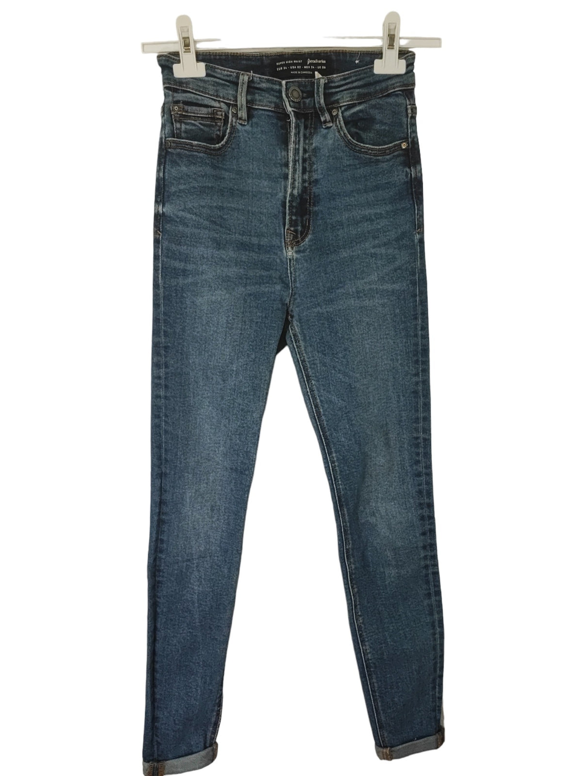 Jean Stradivarius bleu – taille XS – seconde main femme – photo 3