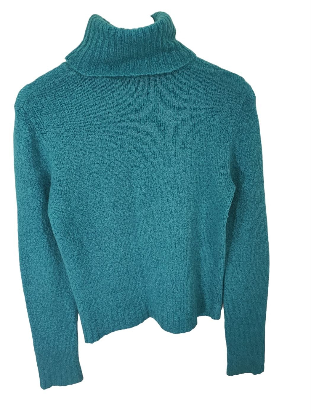 Pull col cheminé Zara bleu ciel – taille S/M – seconde main femme – photo 2