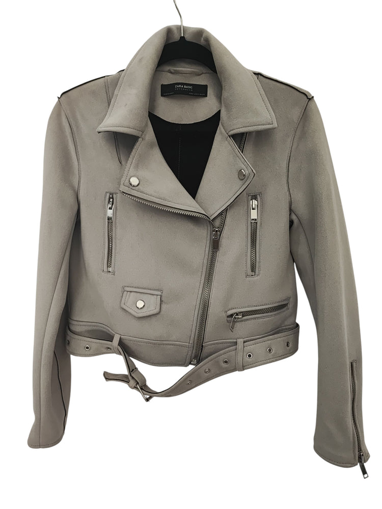 Veste perfecto Zara grise – taille S – seconde main femme – photo 2