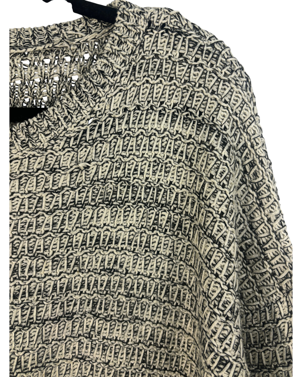 Pull confort Bizzbee noir et blanc – taille L/M – seconde main femme – photo 5
