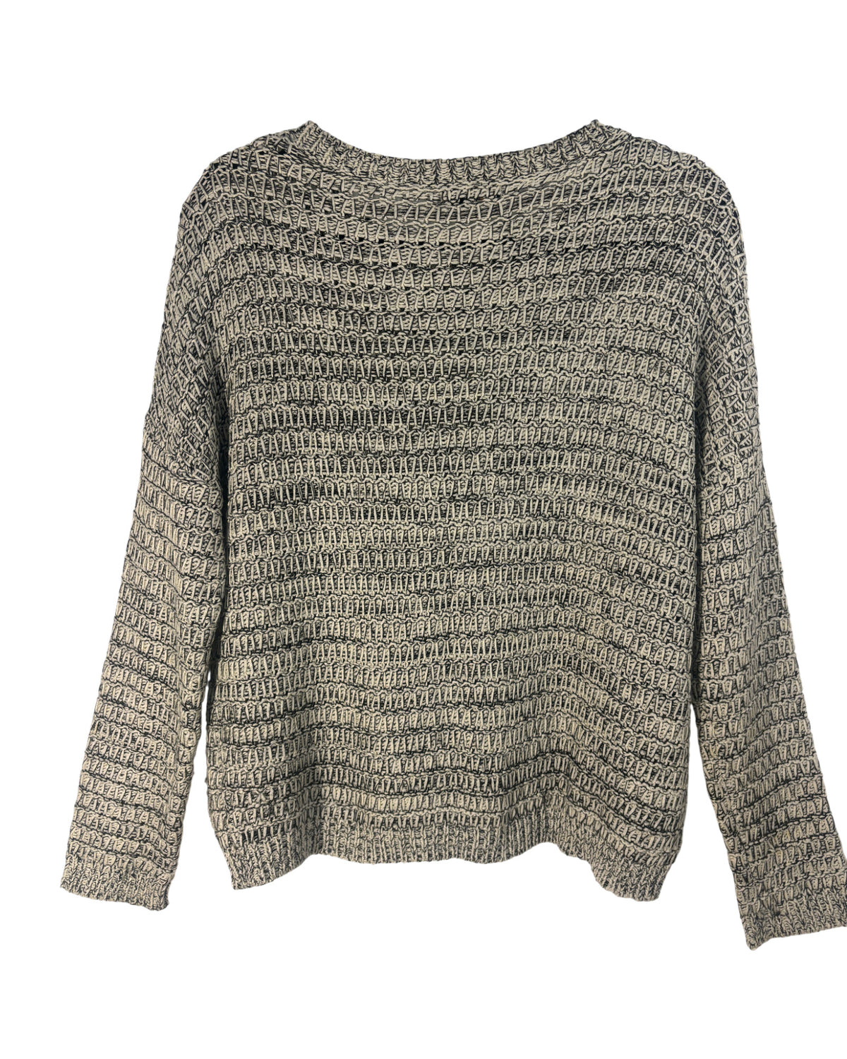 Pull confort Bizzbee noir et blanc – taille L/M – seconde main femme – photo 2