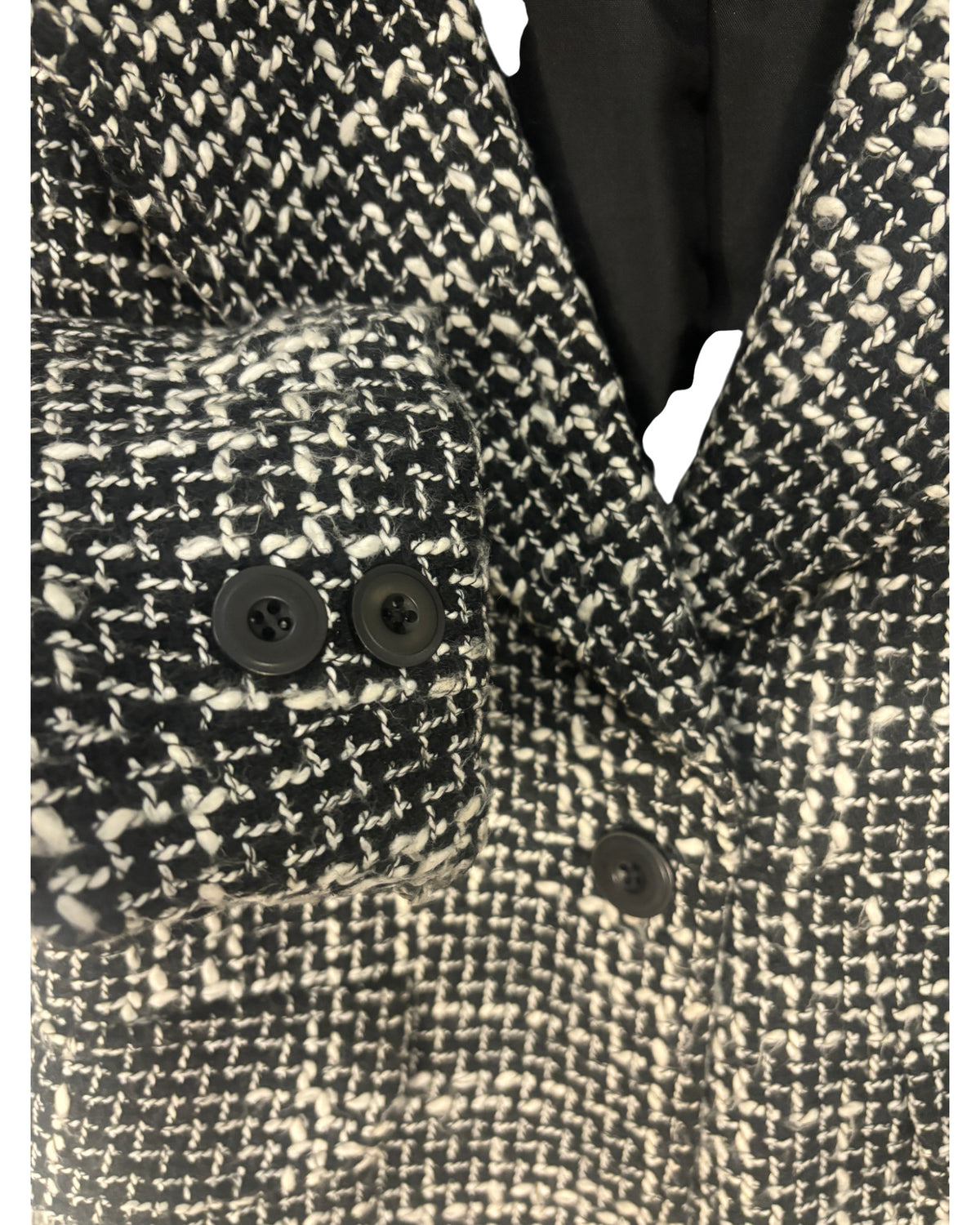 Blazer MachinChose noir et blanc – taille 40/38 – seconde main femme – photo 6