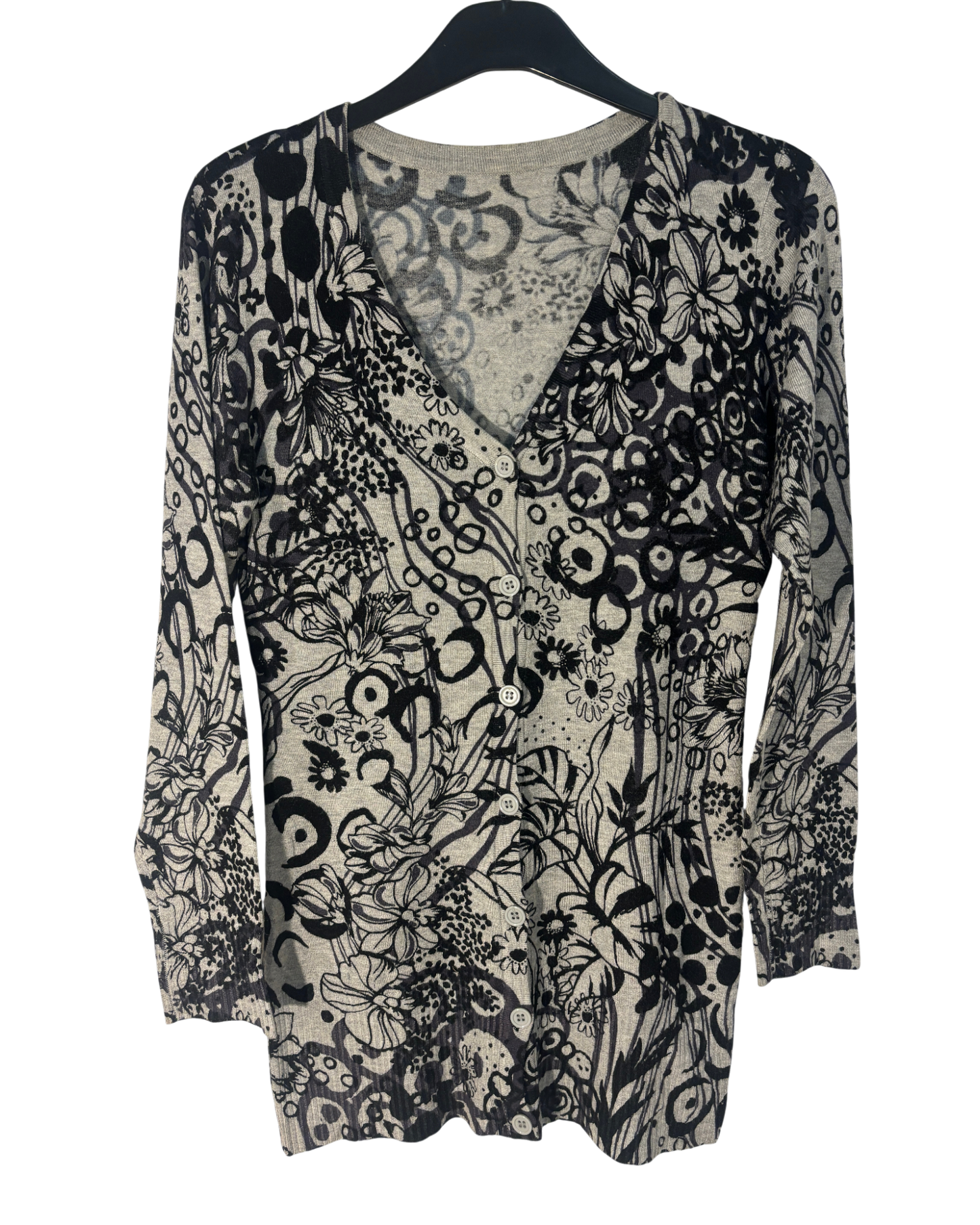 Cardigan floral  Made in Italy