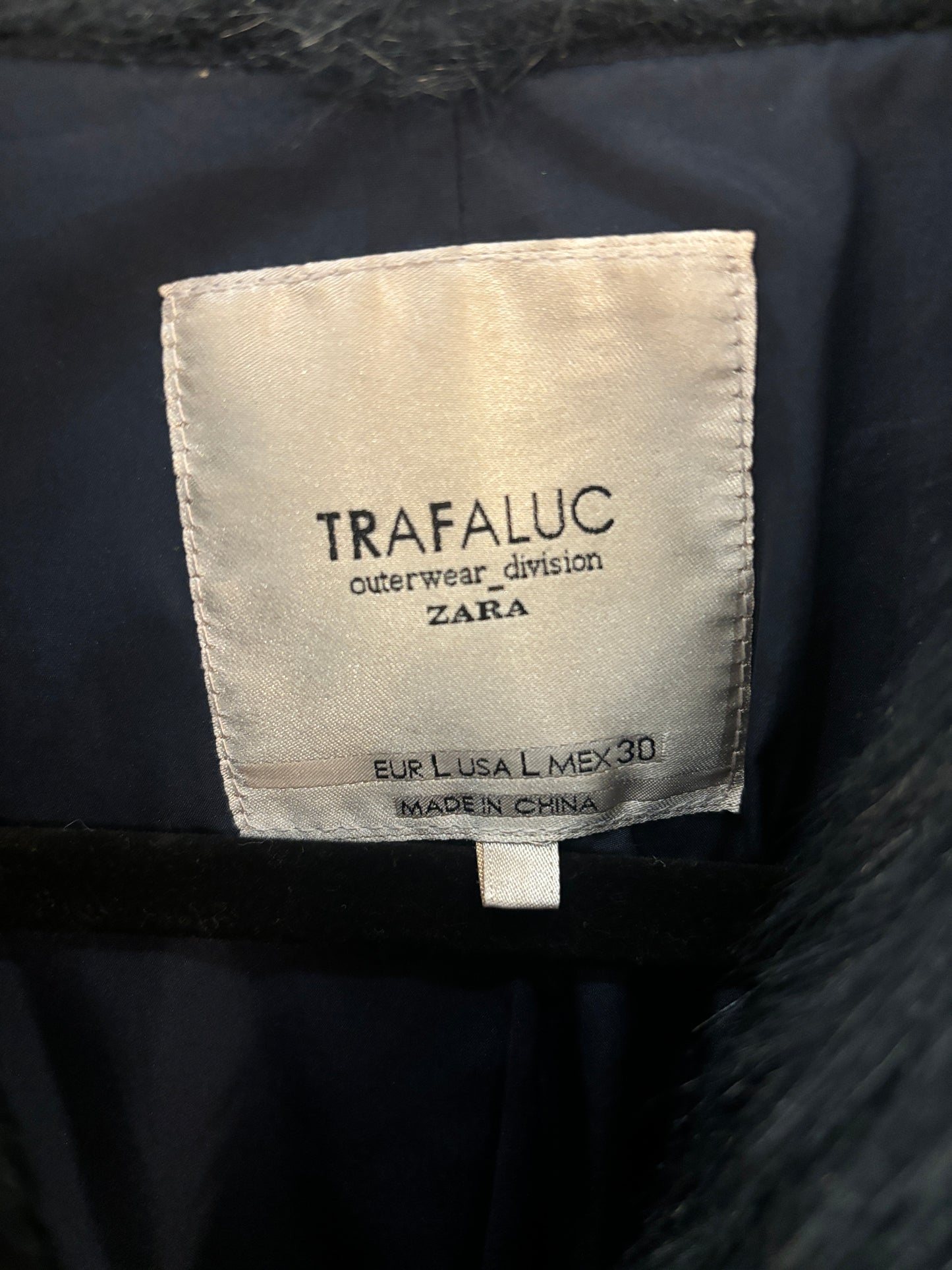 Manteau Zara Fausse Fourrure