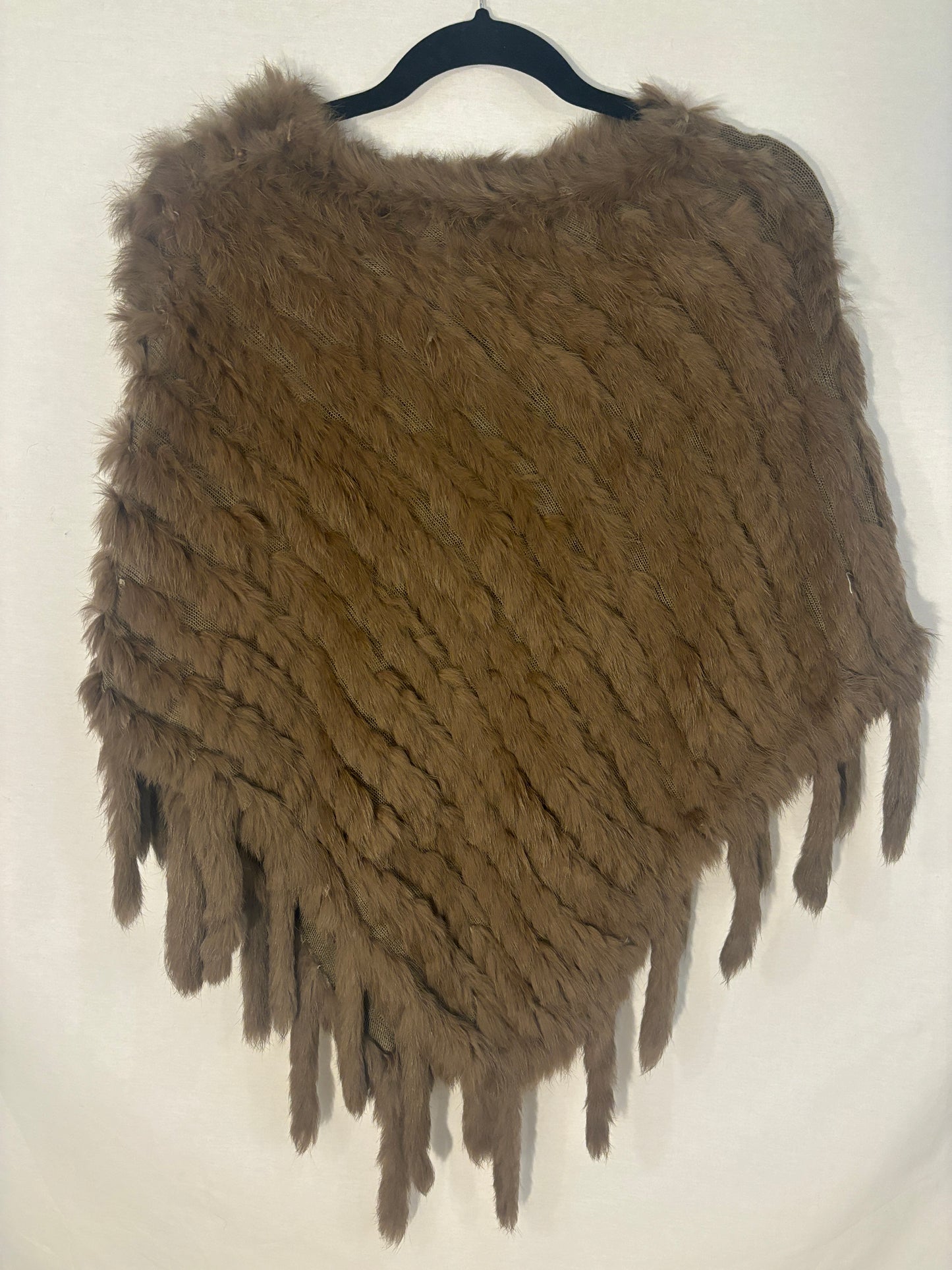 Poncho Fourrure de Lapin - Le Luxe Tout Doux