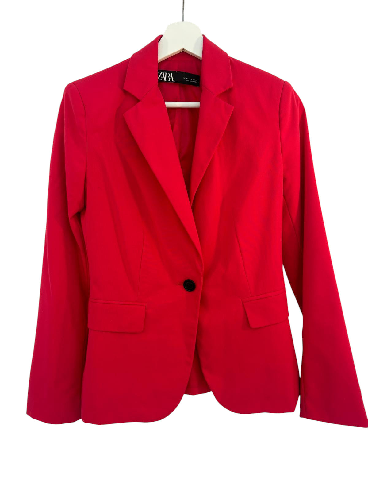 Blazer fashion Zara rouge – taille 34 – seconde main femme – photo 3