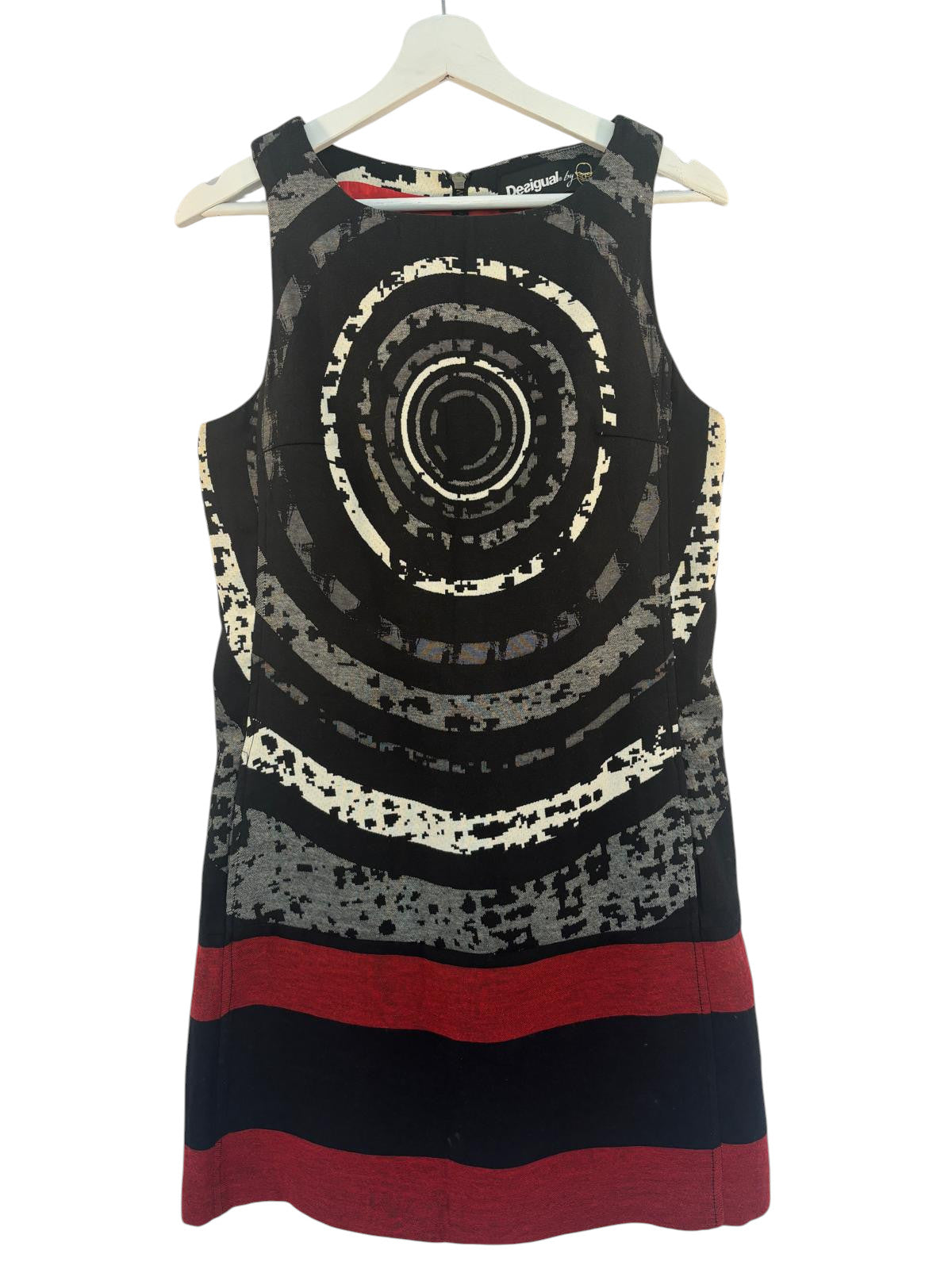 Robe Desigual noir et rouge – taille M – seconde main femme – photo 2