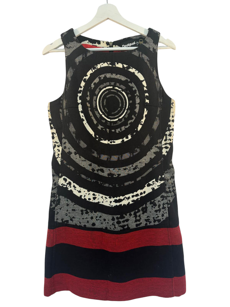 Robe Desigual noir et rouge – taille M – seconde main femme – photo 2