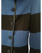 Manteau long Nua&Nua noir et bleu – taille 38 – seconde main femme – photo 3