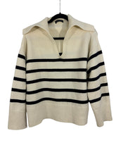 Pull Indefeir noir et blanc – taille L/M – seconde main femme – photo 3