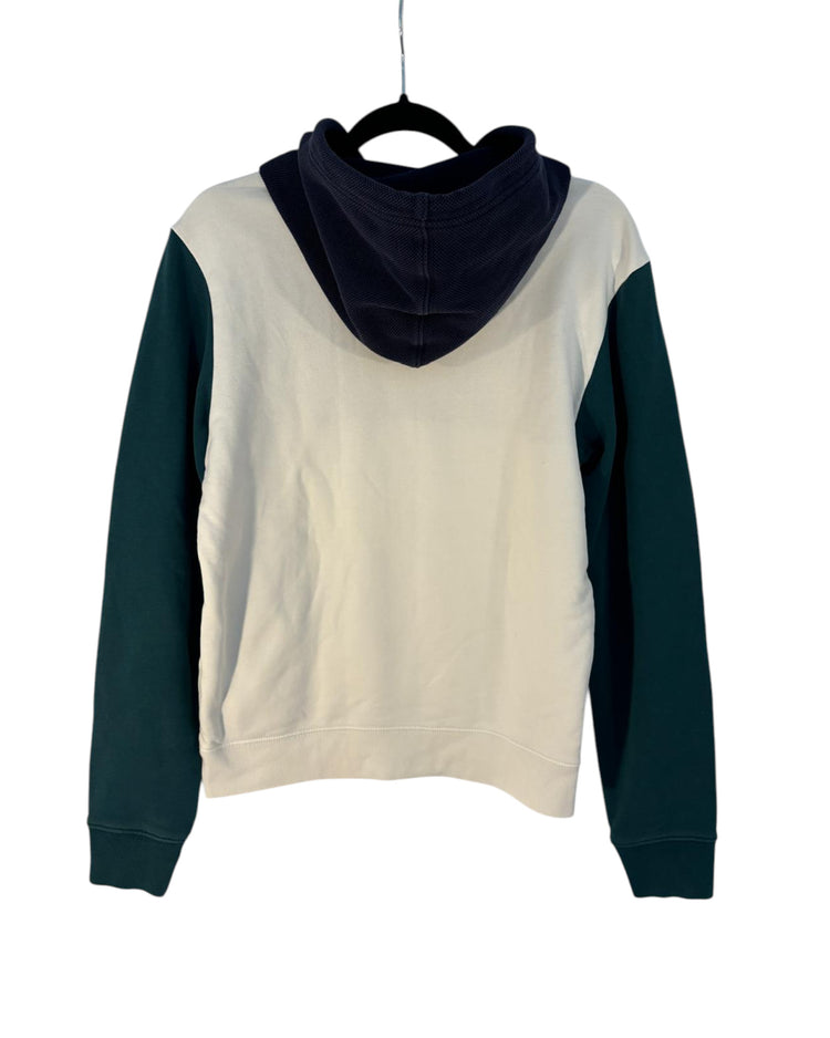 Sweat Lacoste bleu et blanc – taille XS – seconde main femme – photo 4