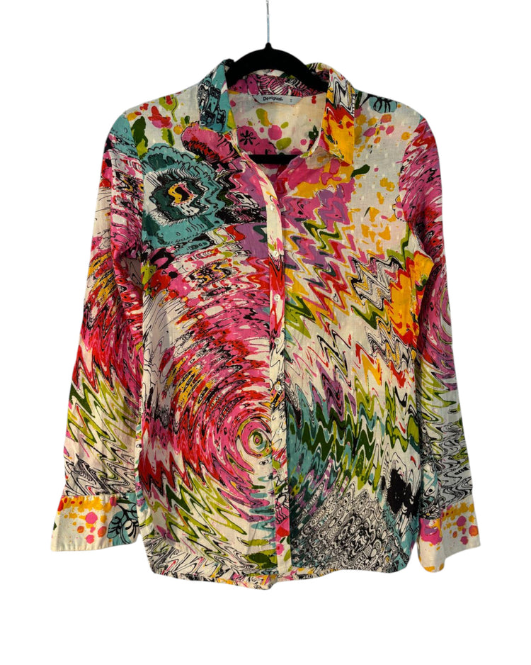 Chemise florale Desigual – taille S – seconde main femme – photo 3