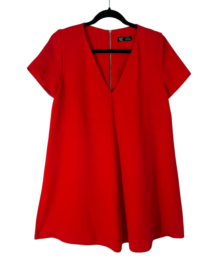 Robe Zara rouge et bordeaux – taille M – seconde main femme – photo 3
