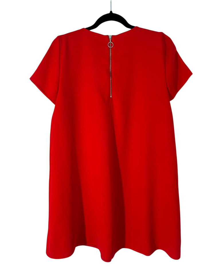Robe Zara rouge et bordeaux – taille M – seconde main femme – photo 4