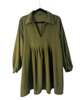 Robe élégante Zara kaki – taille L/M – seconde main femme – photo 3