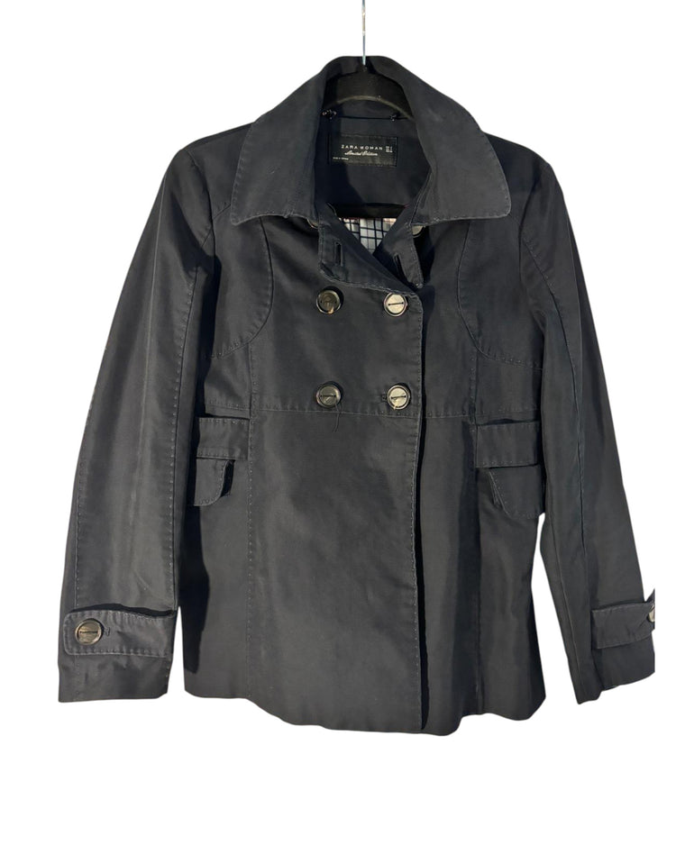 Veste cabans Zara bleu marine – taille S/M – seconde main femme – photo 3