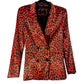 Blazer leopard marque Bershka