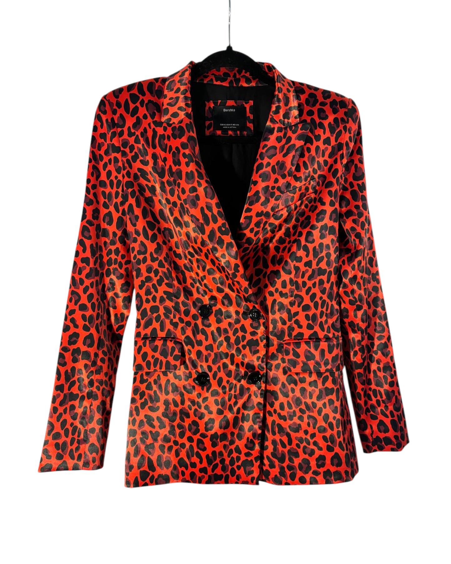 Blazer leopard marque Bershka