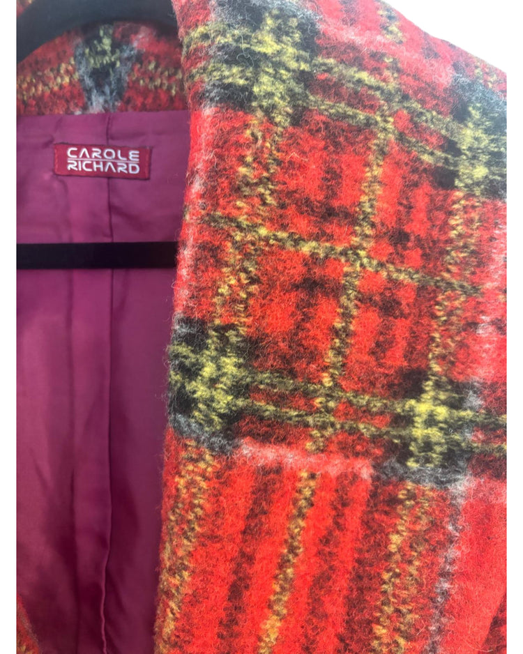 Manteau en laine de Carole richard multicolore – taille M/S – seconde main femme – photo 4