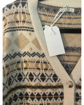 Pull gilet Lili&Lola beige et marron – taille S/M/L – seconde main femme – photo 3