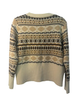 Pull gilet Lili&Lola beige et marron – taille S/M/L – seconde main femme – photo 4